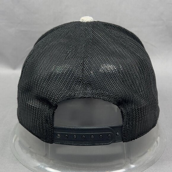 Snook Hook Tackle Bait Snapback Cap Hat Pukka Gray Trucker Jensen Beach FL Mens - Picture 3 of 15
